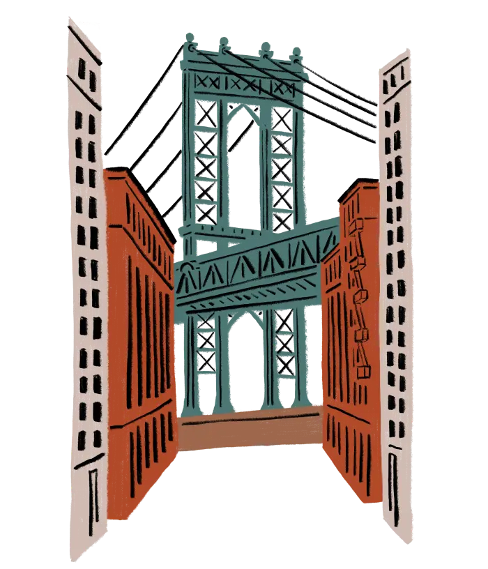 Brooklyn Bridge illustration